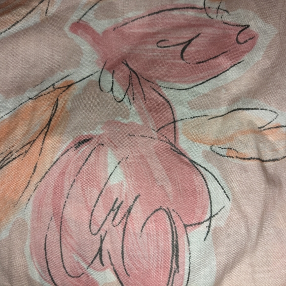 vintage strapless pink patterned floral dress | Carol Anderson - Picture 4 of 4